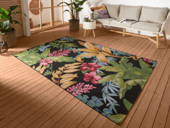 Hanse Home, Kusový koberec Flair 105620 Tropical Flowers Multicolored – na von aj na doma, 80x165, viacfarebná, chodba / predsieň