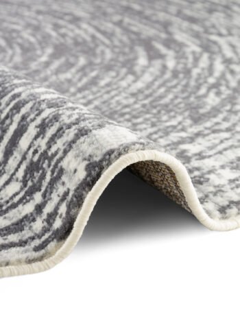 Hanse Home, Kusový koberec Gloria Cavallo 106256 Creme Grey kruh, 120x120, šedá, chodba / predsieň