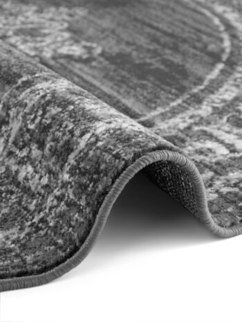 Hanse Home, Kusový koberec Gloria Lydia 106253 Grey kruh, 120x120, šedá, chodba / predsieň