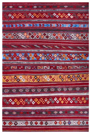 Hanse Home, Kusový koberec Gobelin 105870 Dark Red Multicolored, 120x180, červená, obývacia izba