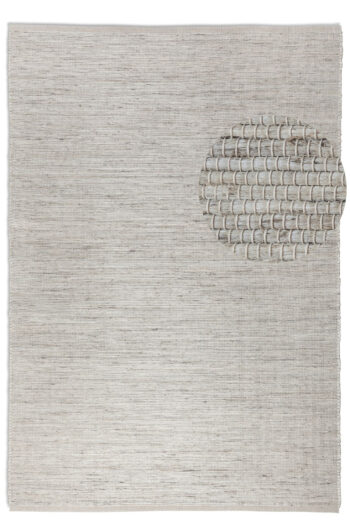 Hanse Home, Kusový koberec Handloom 105960 Dhaka Ivory White, 120x170, biela, chodba / predsieň