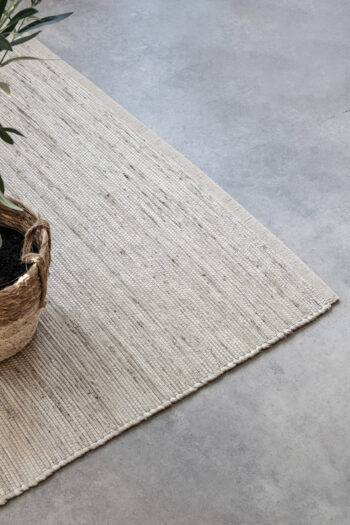 Hanse Home, Kusový koberec Handloom 105960 Dhaka Ivory White, 120x170, biela, chodba / predsieň
