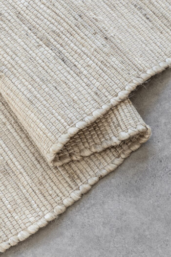 Hanse Home, Kusový koberec Handloom 105960 Dhaka Ivory White, 160x230, biela, chodba / predsieň
