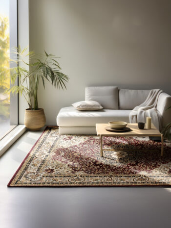 Hanse Home, Kusový koberec Herat 105983 Red, 200x280, červená, chodba / predsieň
