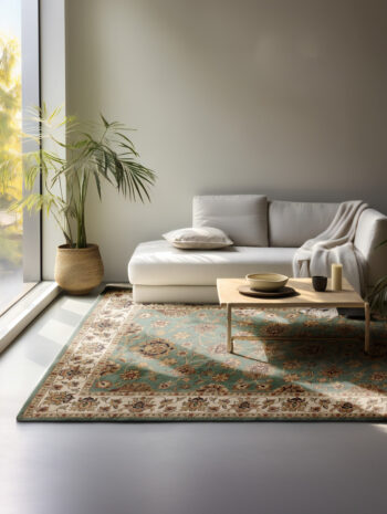 Hanse Home, Kusový koberec Herat 105984 Mint, 200x280, zelená, chodba / predsieň