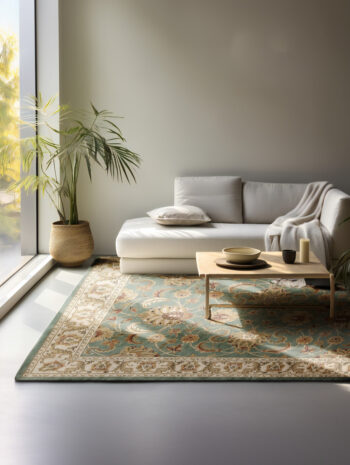 Hanse Home, Kusový koberec Herat 105988 Mint, 200x280, zelená, chodba / predsieň