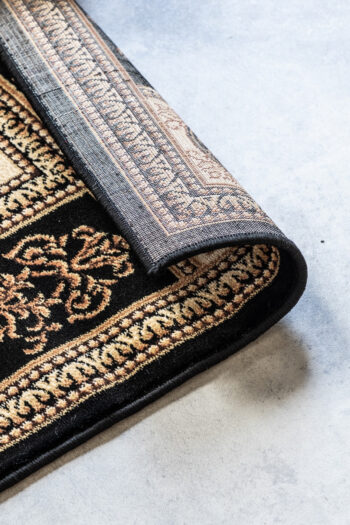 Hanse Home, Kusový koberec Herat 105989 Black Cream, 200x280, čierna, chodba / predsieň