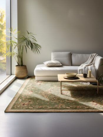 Hanse Home, Kusový koberec Herat 105996 Olive Green, 80x120, zelená, chodba / predsieň