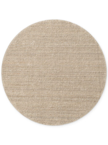 Hanse Home, Kusový koberec Jaipur 105973 Ivory/White kruh, 160x160, béžová, chodba / predsieň