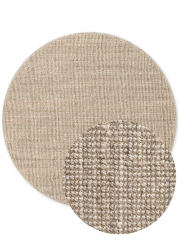 Hanse Home, Kusový koberec Jaipur 105973 Ivory/White kruh, 200x200, béžová, chodba / predsieň