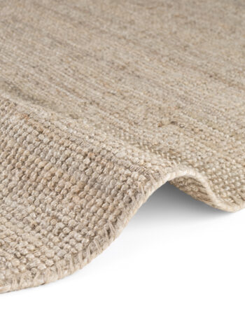 Hanse Home, Kusový koberec Jaipur 105973 Ivory/White kruh, 200x200, béžová, chodba / predsieň
