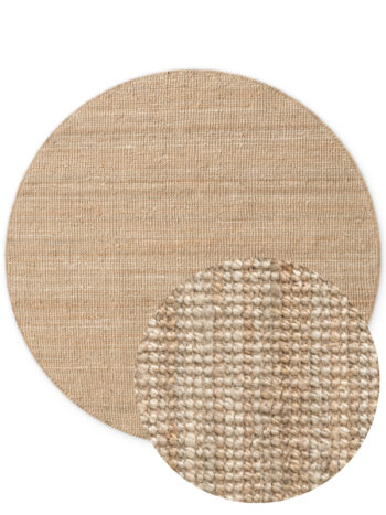 Hanse Home, Kusový koberec Jaipur 105974 Natur/Gold kruh, 160x160, béžová, chodba / predsieň