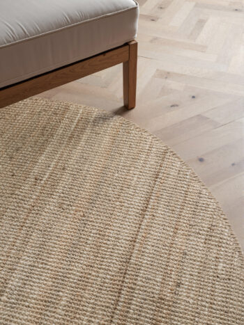 Hanse Home, Kusový koberec Jaipur 105975 Grey/Brown kruh, 160x160, béžová, chodba / predsieň