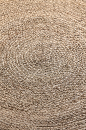 Hanse Home, Kusový koberec Jute Braided 106006 Grey Brown, 140x140 (priemer) kruh, hnedá, chodba / predsieň
