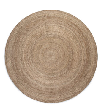 Hanse Home, Kusový koberec Jute Braided 106006 Grey Brown, 140x140 (priemer) kruh, hnedá, chodba / predsieň