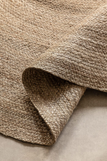 Hanse Home, Kusový koberec Jute Braided 106006 Grey Brown, 140x140 (priemer) kruh, hnedá, chodba / predsieň