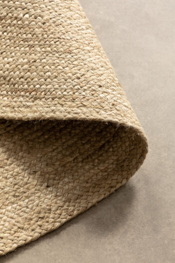 Hanse Home, Kusový koberec Jute Braided 106007 Ivory, 100x100 (priemer) kruh, béžová, chodba / predsieň