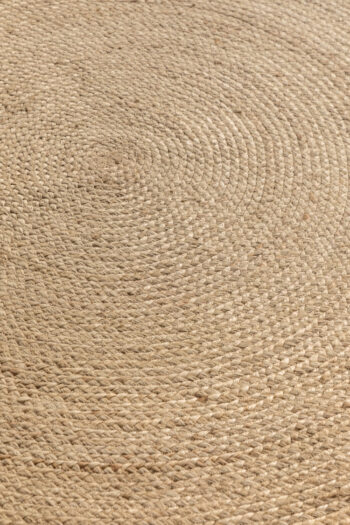 Hanse Home, Kusový koberec Jute Braided 106007 Ivory, 140x140 (priemer) kruh, béžová, chodba / predsieň