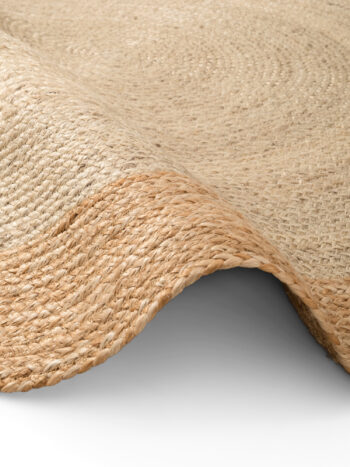 Hanse Home, Kusový koberec Jutta 106225 Natur Ivory/Gold kruh, 240x240, béžová, chodba / predsieň