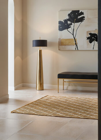 Hanse Home, Kusový koberec Kunu 106208 Natural Gold White, 80x150, béžová, chodba / predsieň