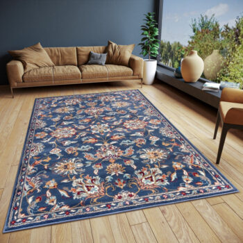 Hanse Home, Kusový koberec Luxor 105634 Caracci Blue Multicolor, 120x170, modrá, obývacia izba