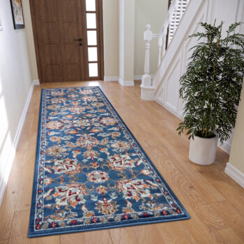 Hanse Home, Kusový koberec Luxor 105634 Caracci Blue Multicolor, 80x240, modrá, obývacia izba
