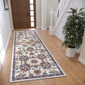 Hanse Home, Kusový koberec Luxor 105635 Caracci Cream Multicolor, 57x90, biela, obývacia izba