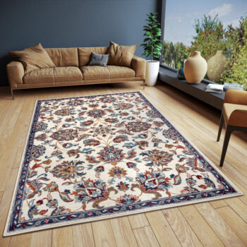 Hanse Home, Kusový koberec Luxor 105635 Caracci Cream Multicolor, 80x120, biela, obývacia izba