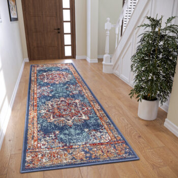 Hanse Home, Kusový koberec Luxor 105637 Maderno Blue Multicolor, 57x90, modrá, obývacia izba