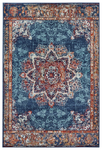 Hanse Home, Kusový koberec Luxor 105637 Maderno Blue Multicolor, 57x90, modrá, obývacia izba