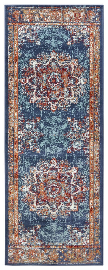 Hanse Home, Kusový koberec Luxor 105637 Maderno Blue Multicolor, 80x240, modrá, obývacia izba