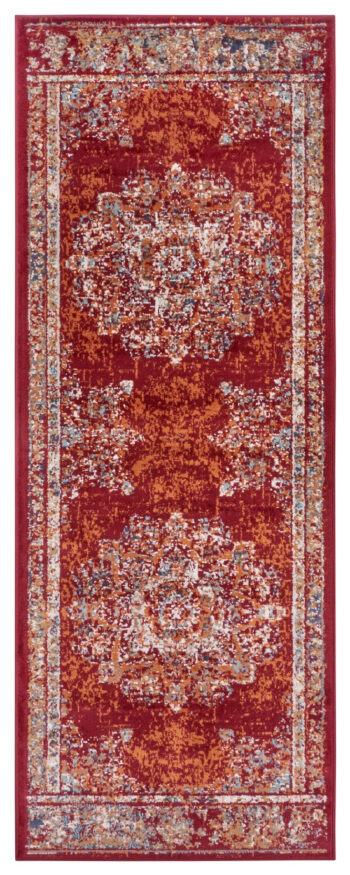 Hanse Home, Kusový koberec Luxor 105638 Maderno Red Multicolor, 57x90, červená, obývacia izba