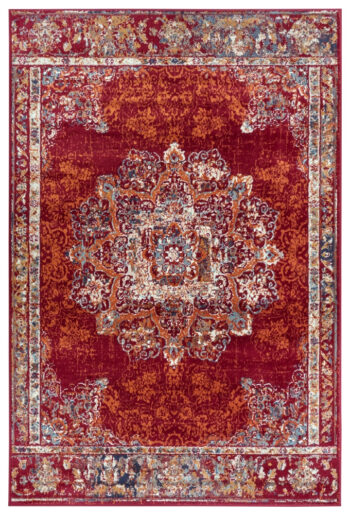 Hanse Home, Kusový koberec Luxor 105638 Maderno Red Multicolor, 57x90, červená, obývacia izba