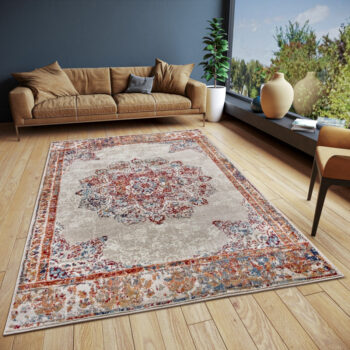 Hanse Home, Kusový koberec Luxor 105639 Maderno Cream Multicolor, 57x90, biela, obývacia izba