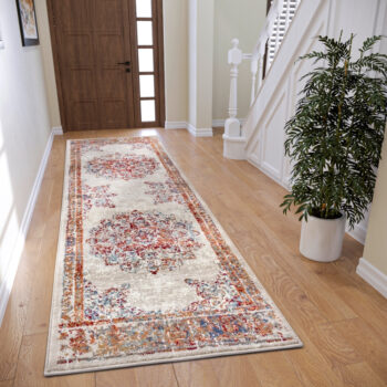 Hanse Home, Kusový koberec Luxor 105639 Maderno Cream Multicolor, 57x90, biela, obývacia izba
