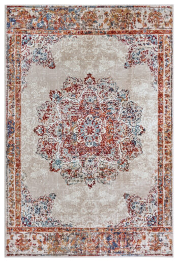 Hanse Home, Kusový koberec Luxor 105639 Maderno Cream Multicolor, 57x90, biela, obývacia izba