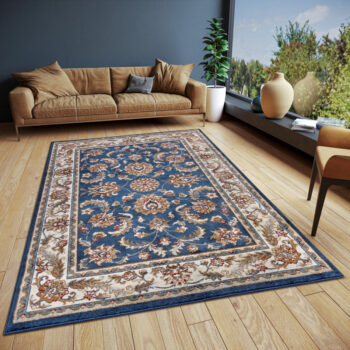 Hanse Home, Kusový koberec Luxor 105640 Reni Blue Cream, 57x90, modrá, obývacia izba