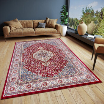 Hanse Home, Kusový koberec Luxor 105644 Mochi Red Multicolor, 57x90, červená, obývacia izba
