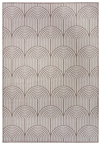 Hanse Home, Kusový koberec Pangli 105850 Linen – na von aj na doma, 200x290, hnedá, chodba / predsieň