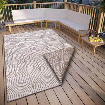 Hanse Home, Kusový koberec Pangli 105850 Linen – na von aj na doma, 240x330, hnedá, chodba / predsieň