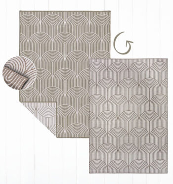 Hanse Home, Kusový koberec Pangli 105850 Linen – na von aj na doma, 240x330, hnedá, chodba / predsieň