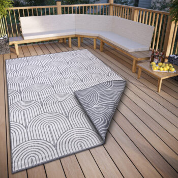 Hanse Home, Kusový koberec Pangli 105851 Silver – na von aj na doma, 240x330, šedá, chodba / predsieň