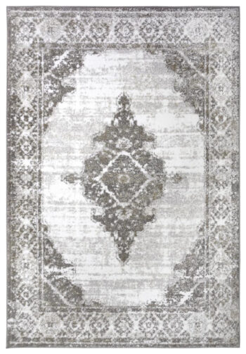 Hanse Home, Kusový koberec Shine 105918 Retro Cream Black, 120x170, šedá, obývacia izba