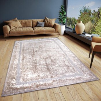 Hanse Home, Kusový koberec Shine 105919 Classic Cream Silver, 120x170, béžová, obývacia izba