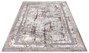 Hanse Home, Kusový koberec Shine 105920 Classic White Cream Silver, 120x170, hnedá, obývacia izba