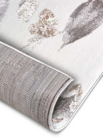 Hanse Home, Kusový koberec Shine 105922 Floral White Grey Brown, 120x170, hnedá, obývacia izba