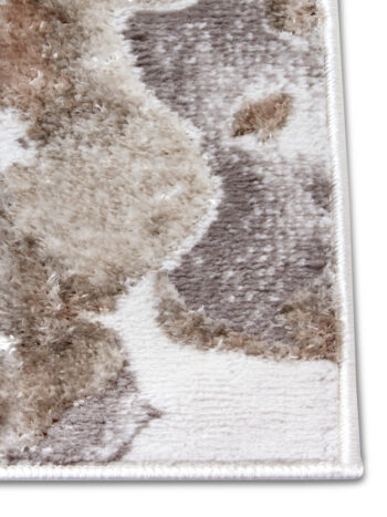 Hanse Home, Kusový koberec Shine 105922 Floral White Grey Brown, 120x170, hnedá, obývacia izba