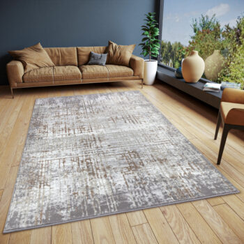 Hanse Home, Kusový koberec Shine 105925 Abstract Cream Grey, 67x120, šedá, obývacia izba