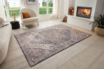 Hanse Home, Kusový koberec Terrain 105595 Sand Cream Blue, 80x120, béžová, obývacia izba