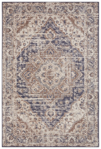 Hanse Home, Kusový koberec Terrain 105595 Sand Cream Blue, 80x120, béžová, obývacia izba